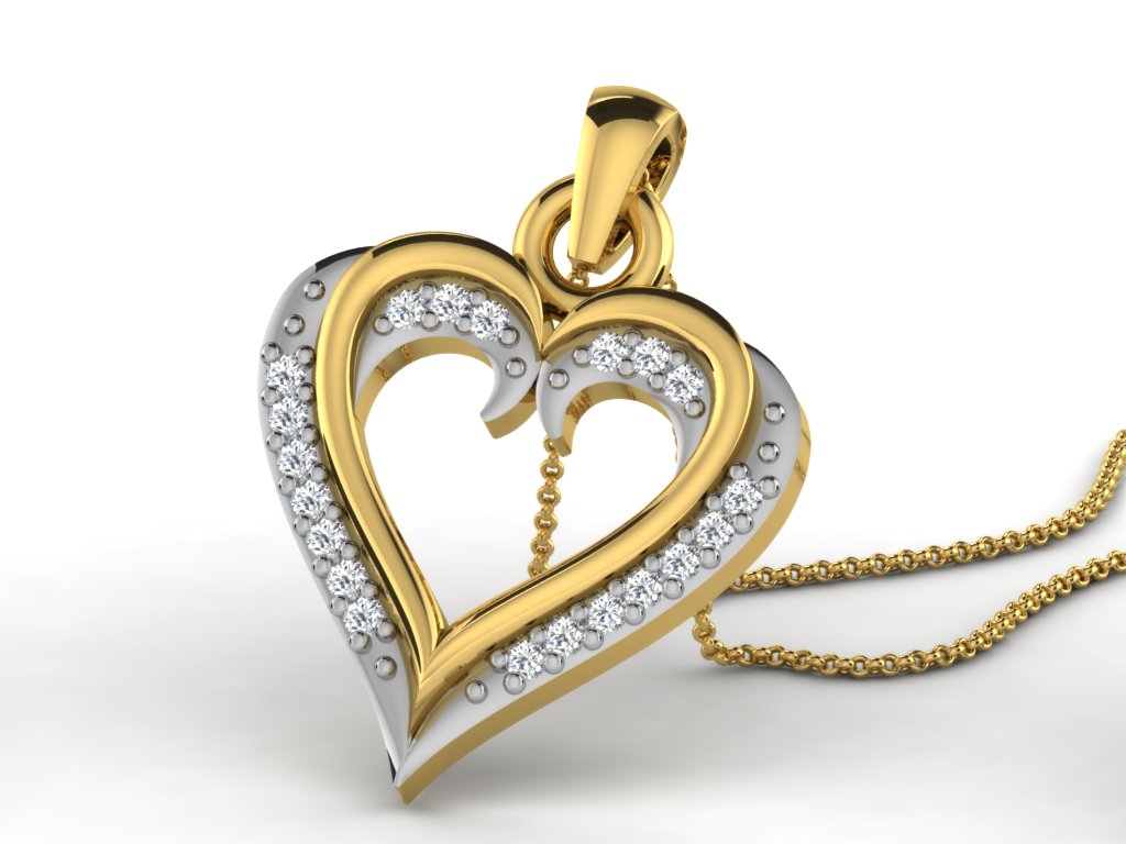 HEART PENDNET-42 PCS