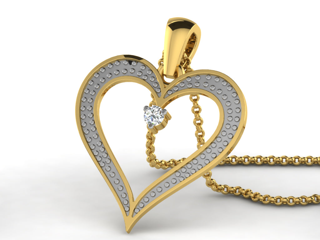 HEART PENDNET-42 PCS