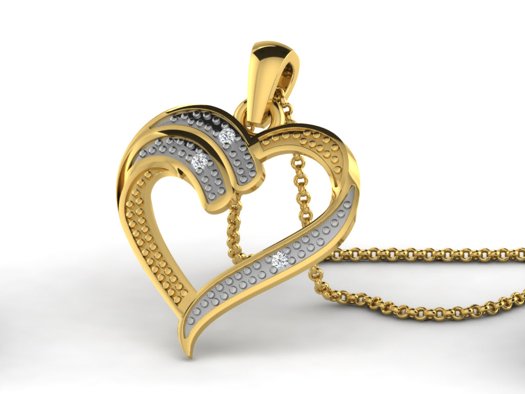 HEART PENDNET-42 PCS