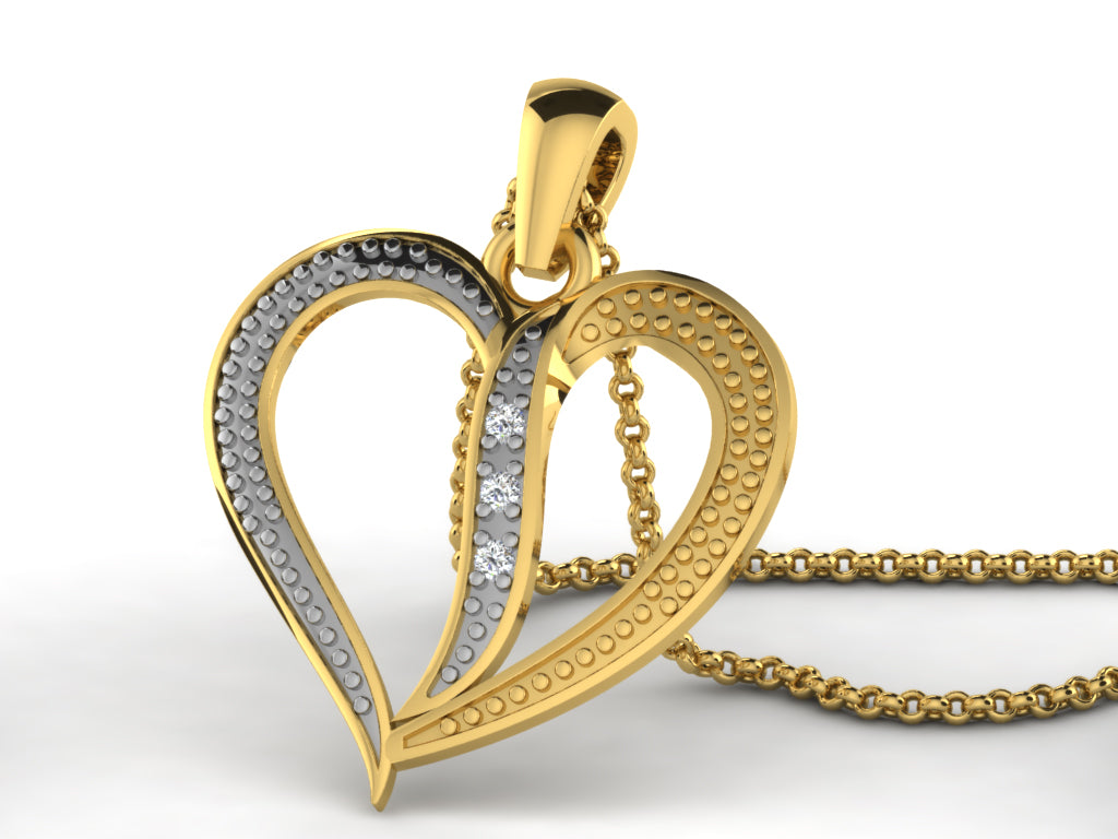 HEART PENDNET-42 PCS
