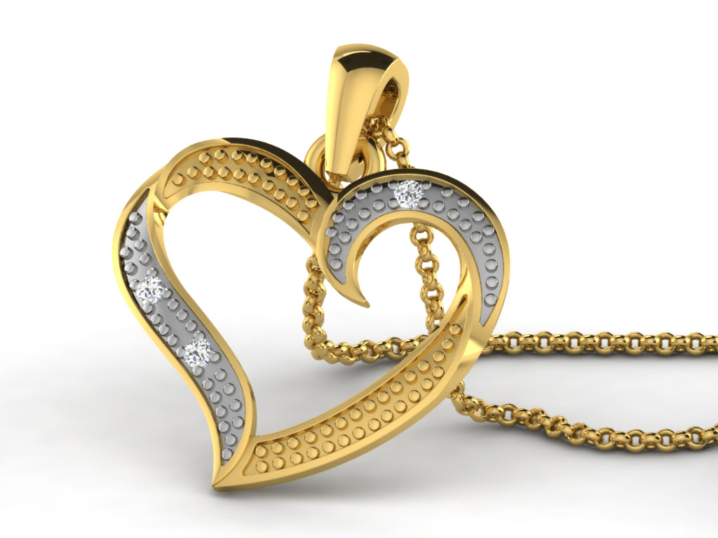 HEART PENDNET-42 PCS