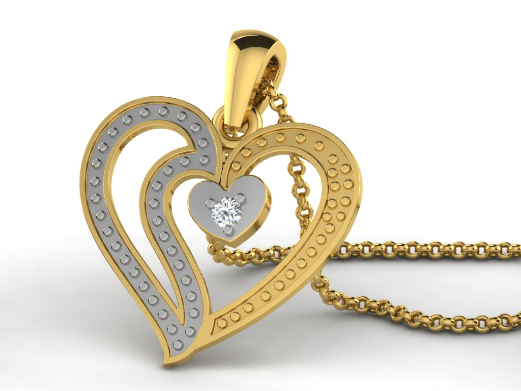 HEART PENDNET-42 PCS