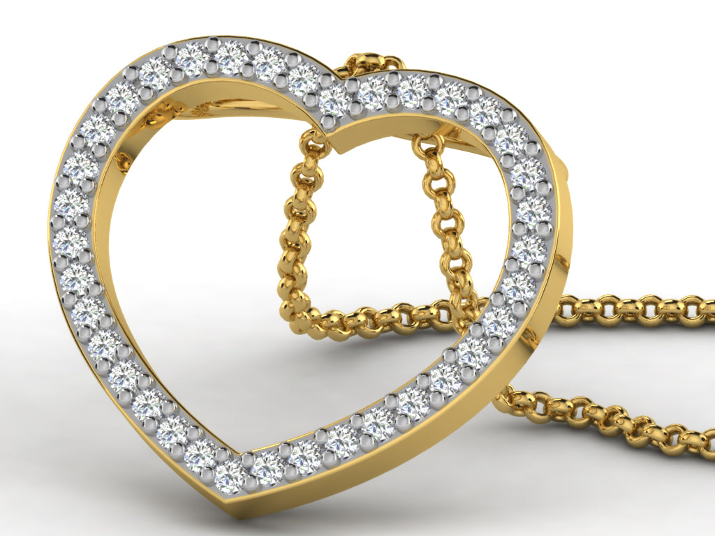HEART PENDNET-42 PCS