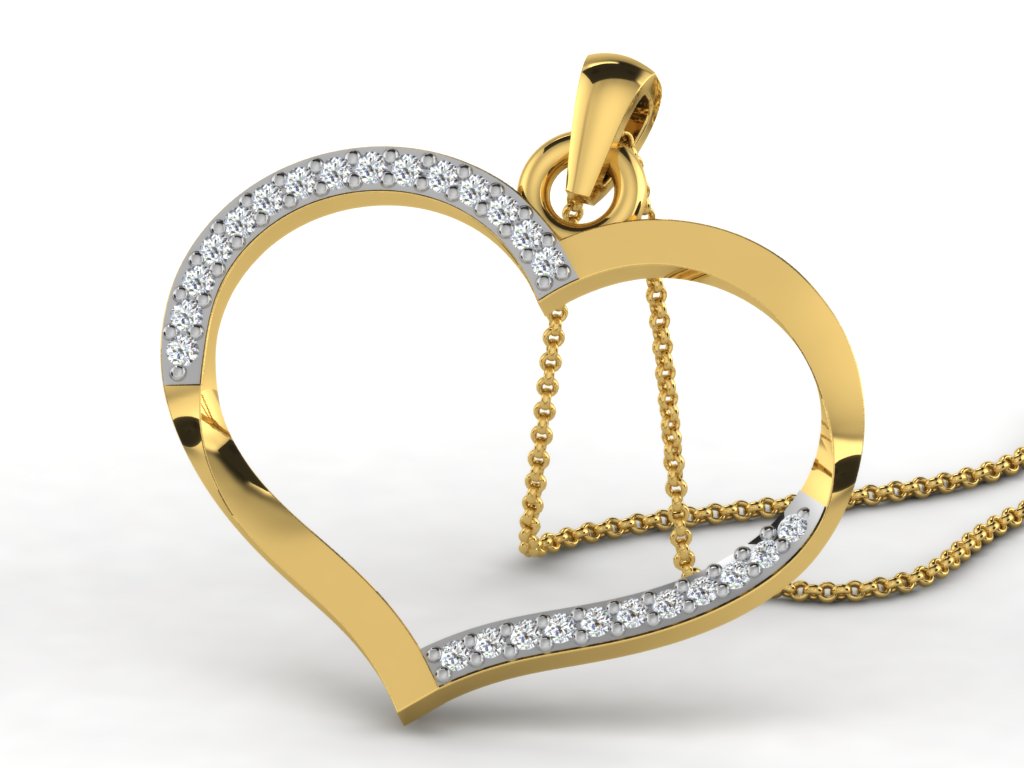 HEART PENDNET-42 PCS