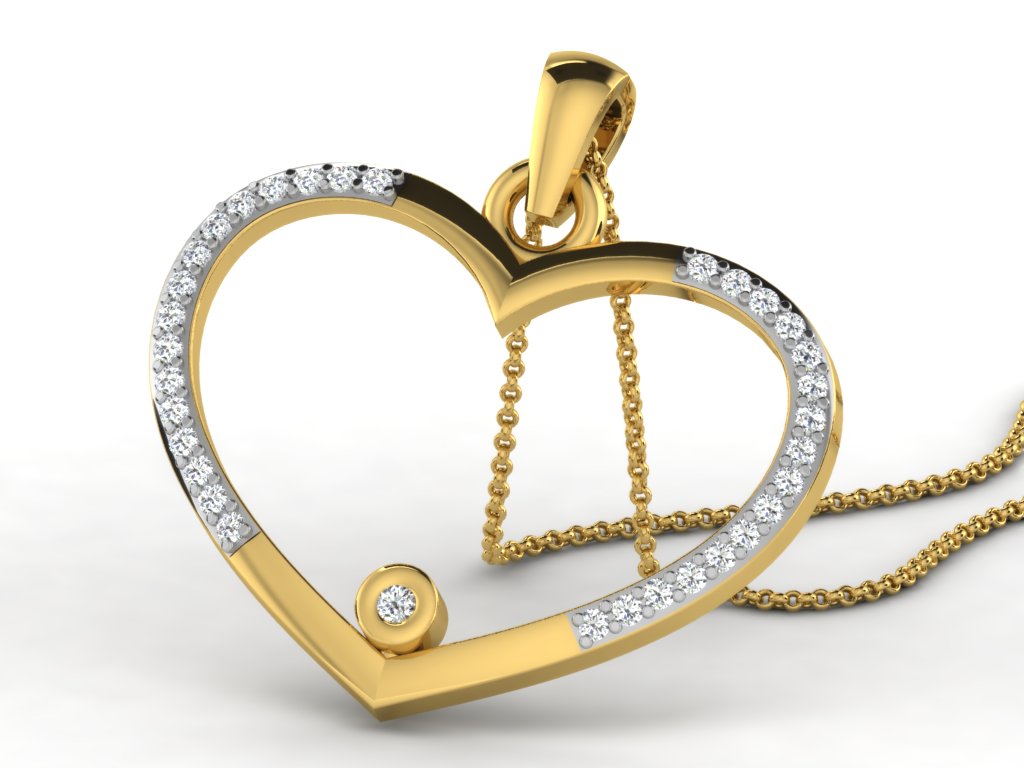 HEART PENDNET-42 PCS