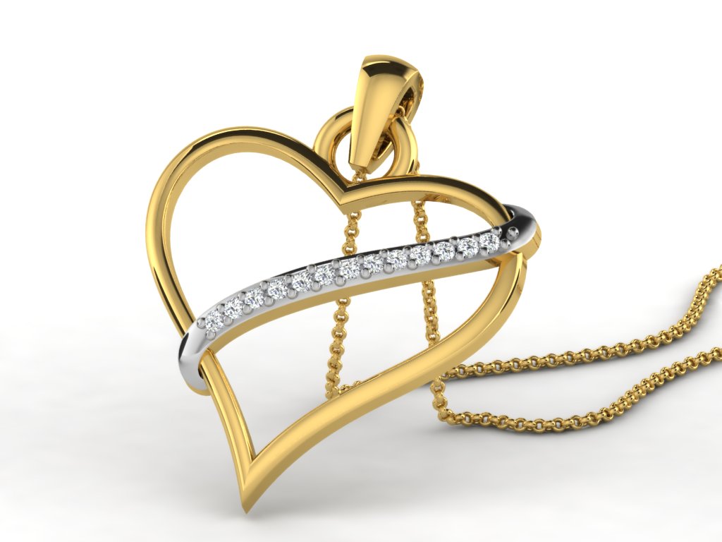 HEART PENDNET-42 PCS