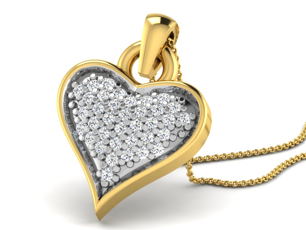 HEART PENDNET-42 PCS