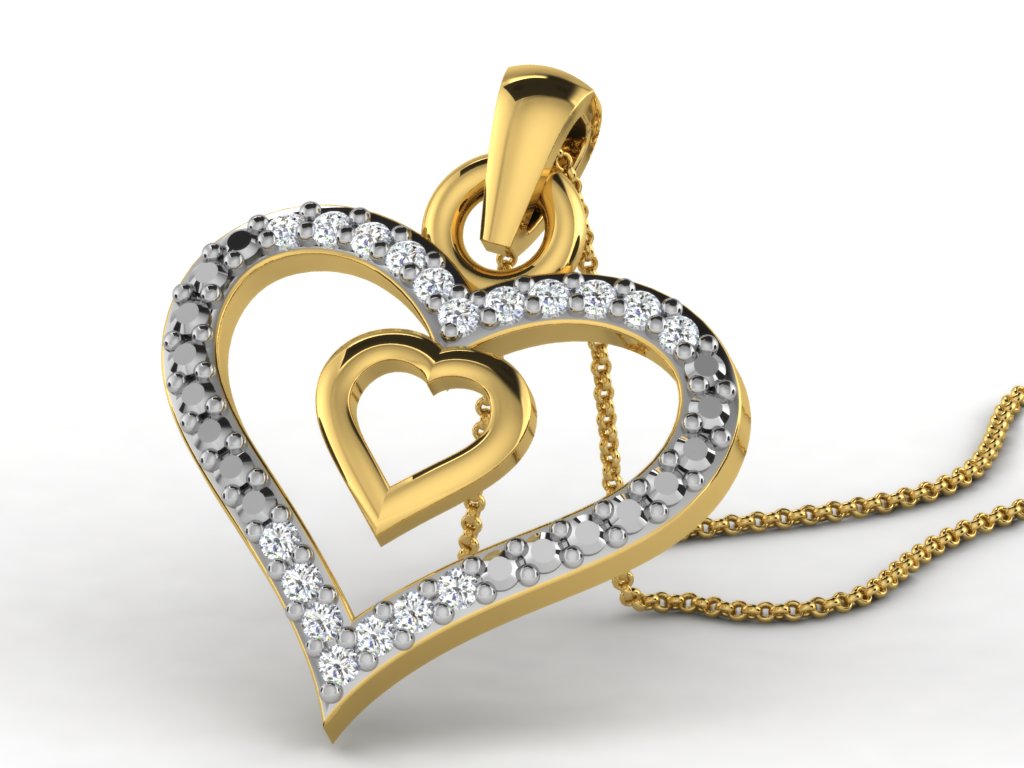 HEART PENDNET-42 PCS