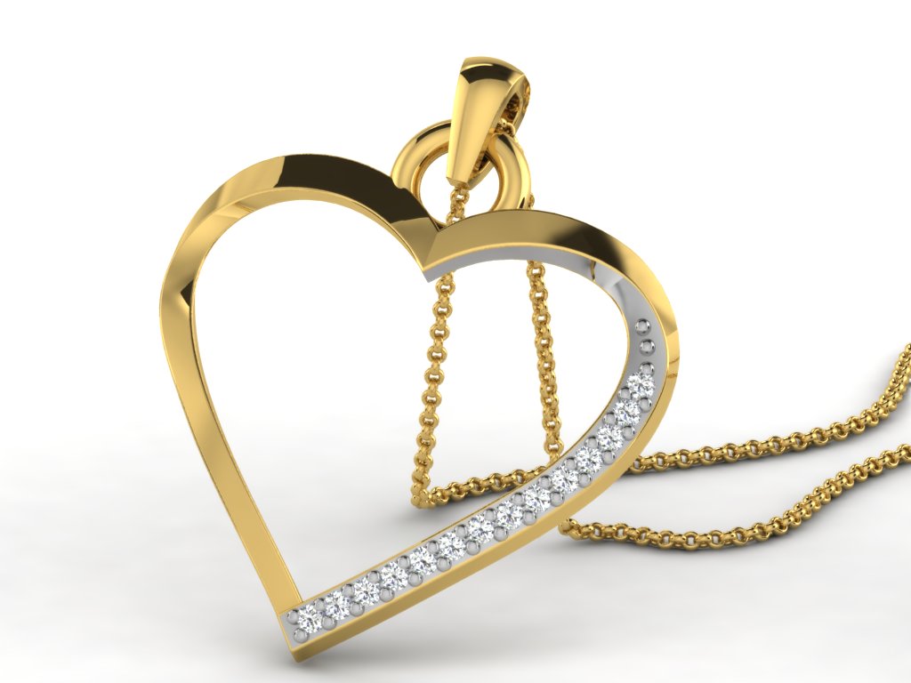 HEART PENDNET-42 PCS