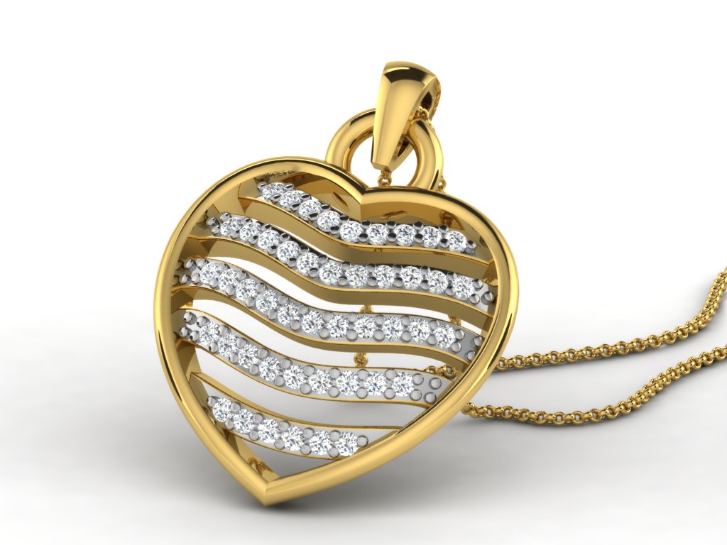 HEART PENDNET-42 PCS