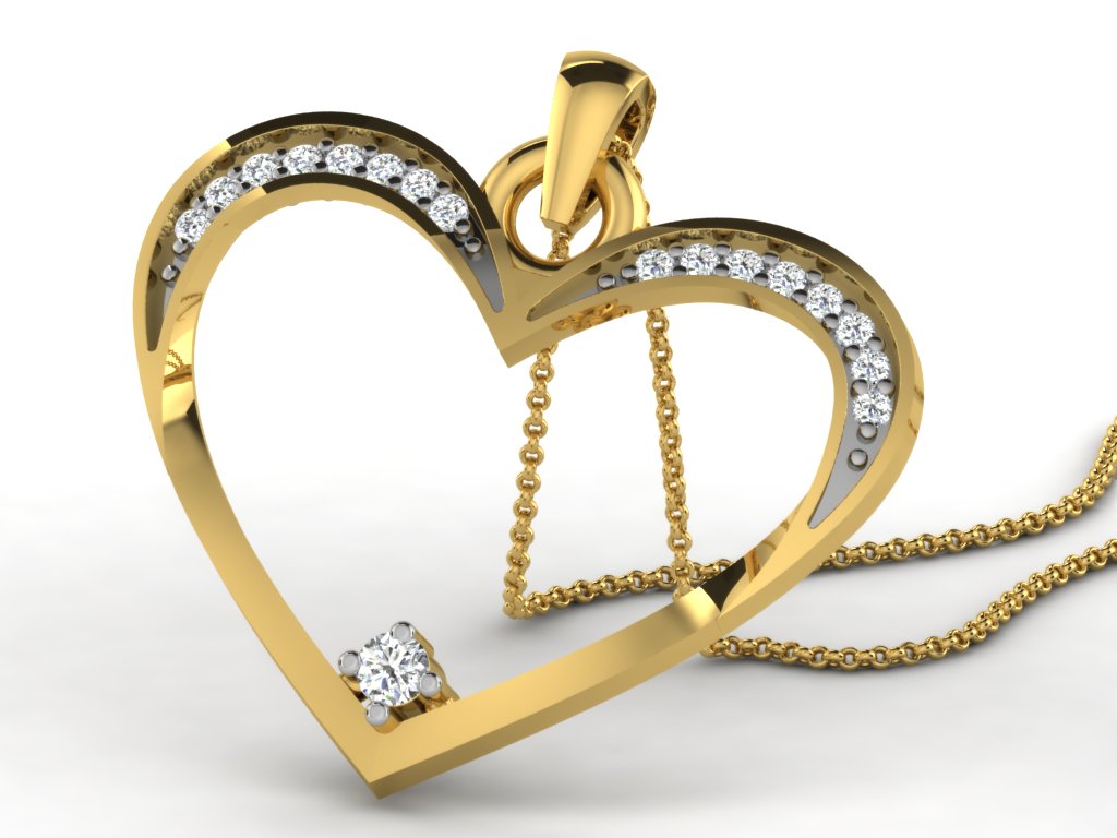 HEART PENDNET-42 PCS
