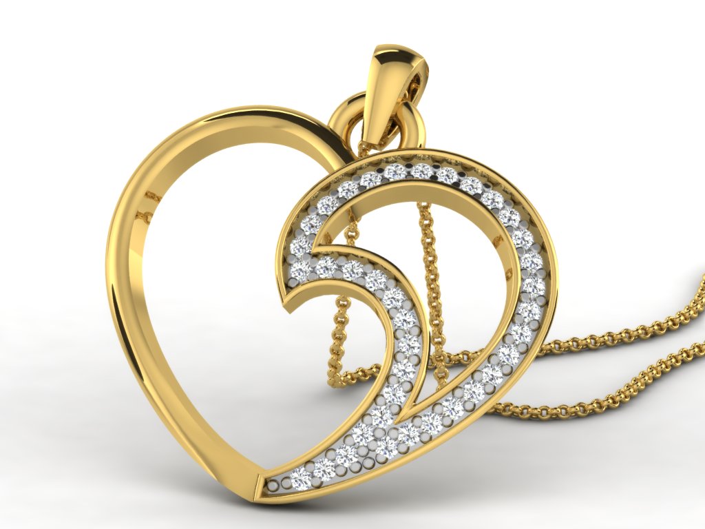 HEART PENDNET-42 PCS