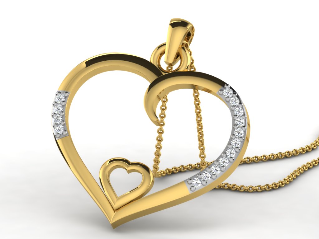 HEART PENDNET-42 PCS