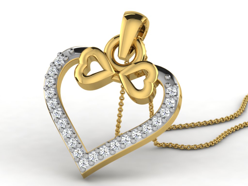 HEART PENDNET-42 PCS