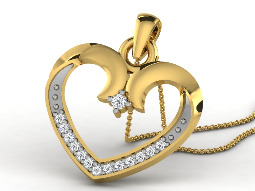 HEART PENDNET-42 PCS
