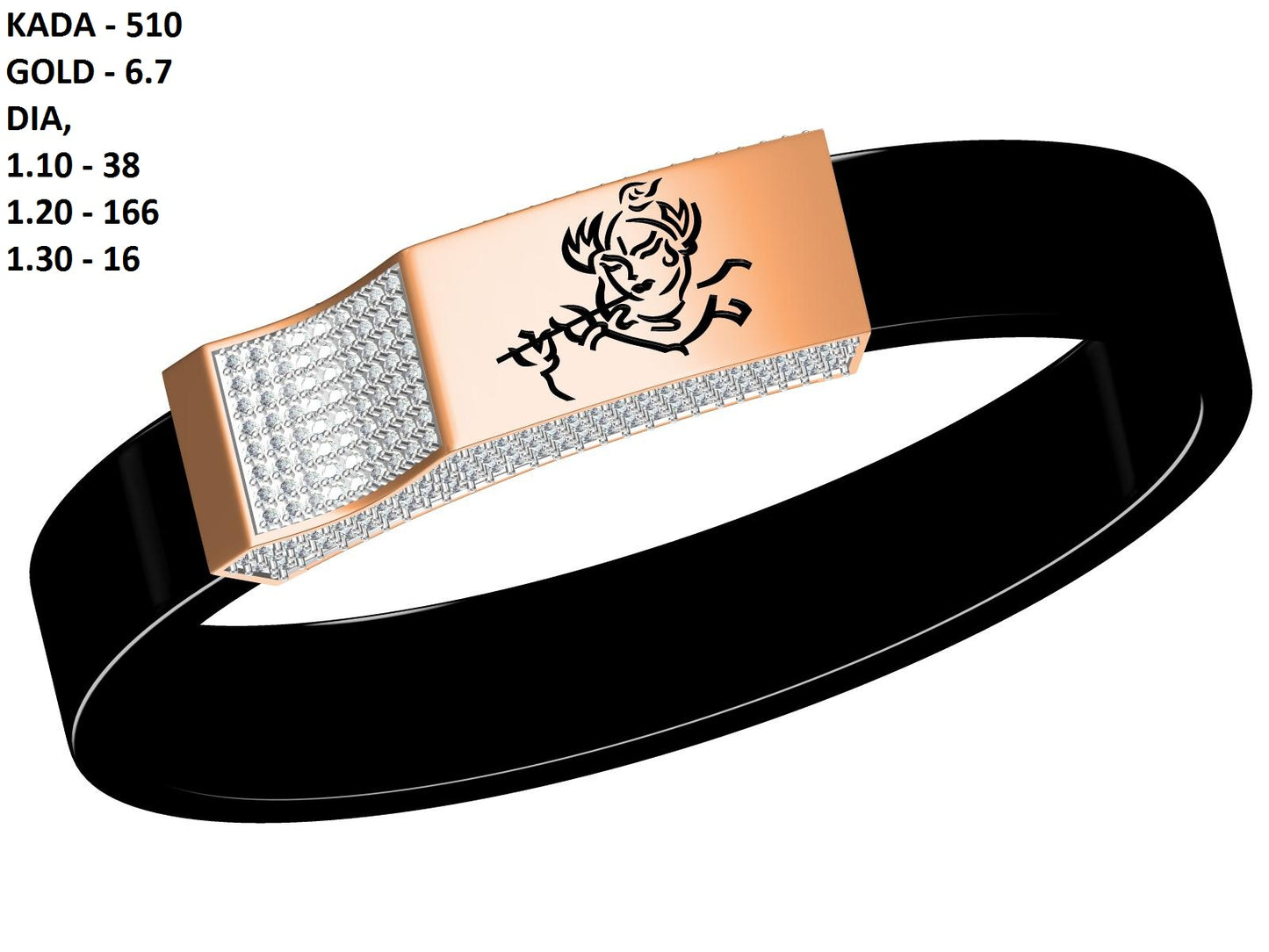 1000+ Gents Kada JCD file + Rendering Photo